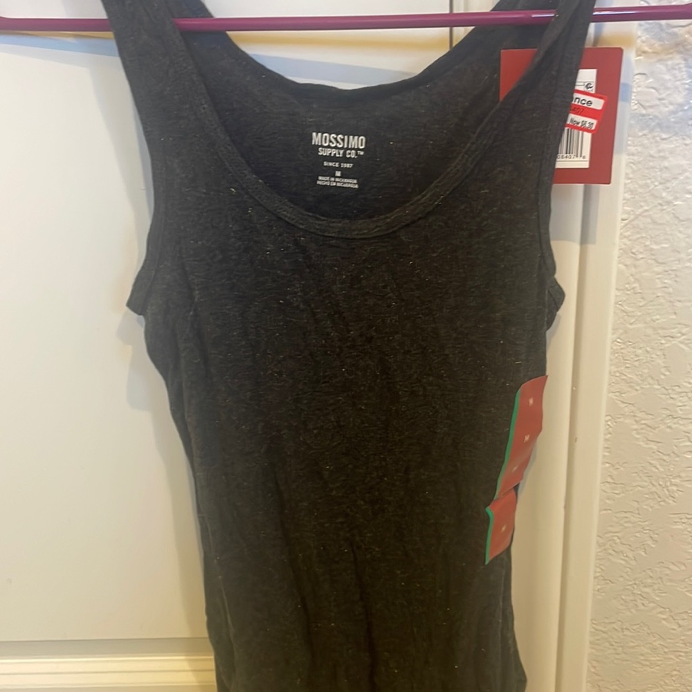Grey with gold sparkle mossimo tank